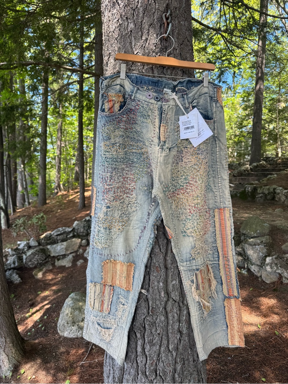 Magnolia Pearl Salvaged Miner Denims Faded Indigo Like New